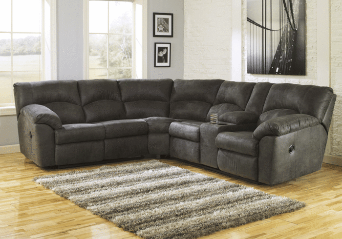 Alternative view of Tambo Pewter 2 Piece Reclining Sectional