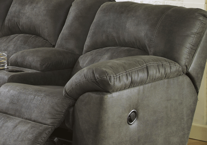 Tambo Pewter 2 Piece Reclining Sectional - Image 4