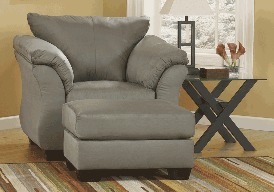 Alternative view of Darcy Cobblestone Ottoman