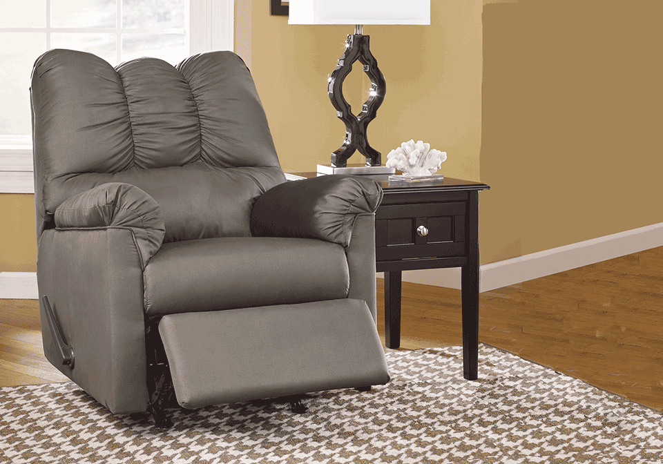 Alternative view of Darcy Cobblestone Rocker Recliner
