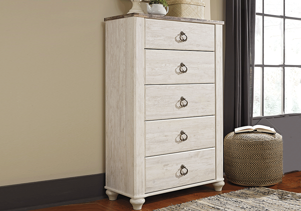 Willowton Whitewash Chest