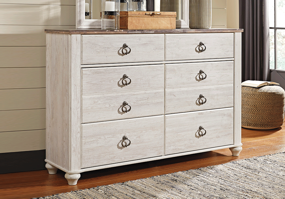 Willowton Whitewash Dresser