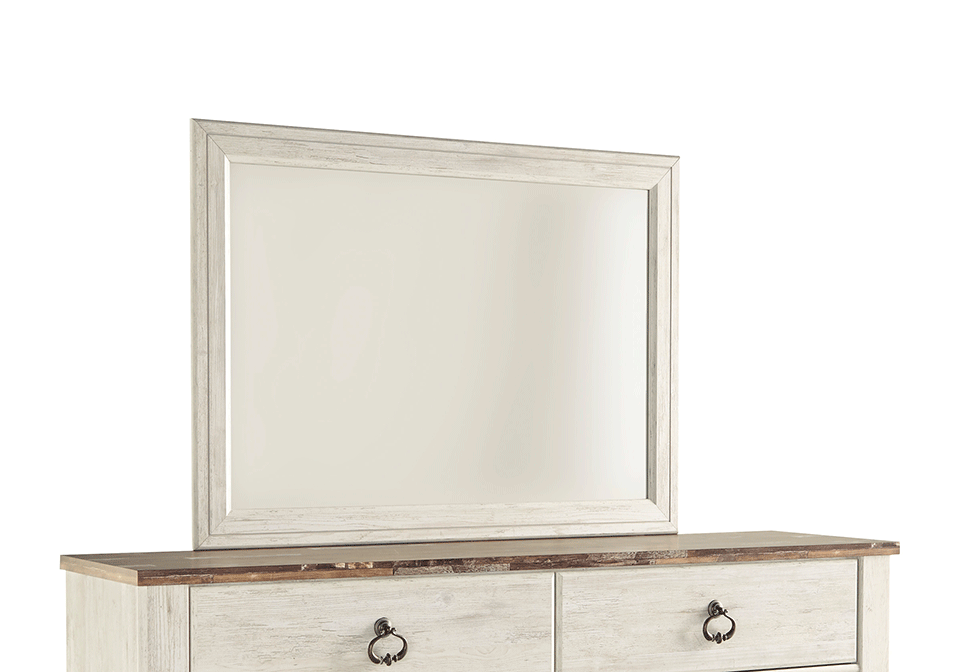 Alternative view of Willowton Whitewash Mirror