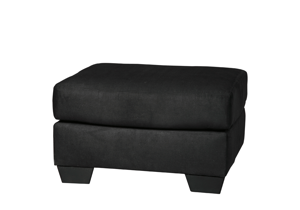 Alternative view of Darcy Black Ottoman