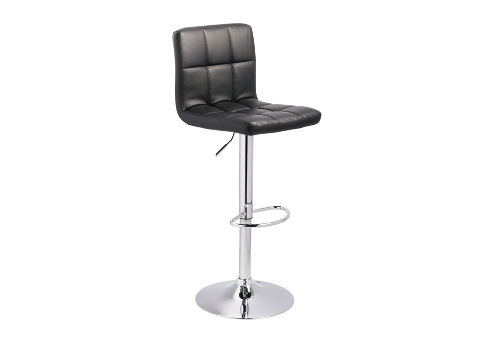 Alternative view of Bellatier Black/Chrome Barstool