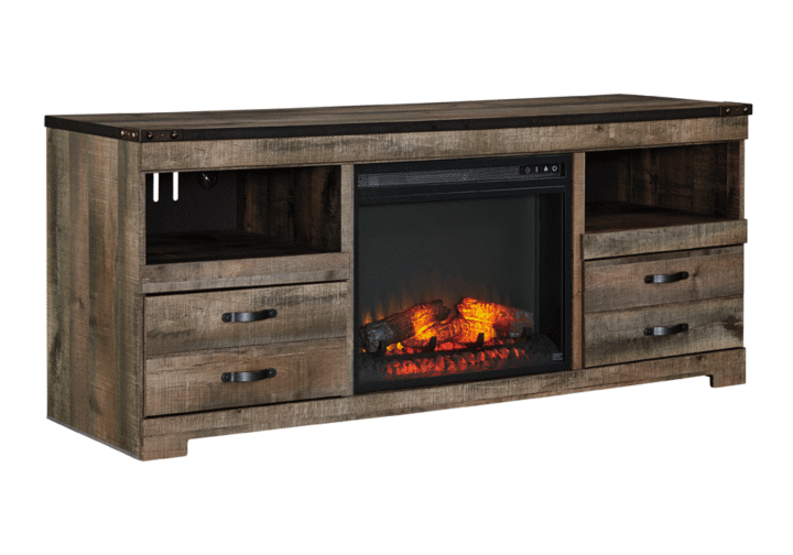 Alternative view of Trinell TV Stand with Fireplace