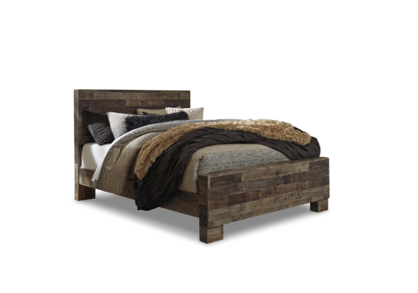 Derekson Multi-Gray Queen Panel Bedroom Set - Image 2