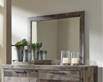 Derekson Multi-Gray Bedroom Mirror