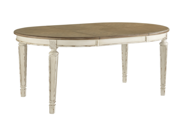 Realyn Chipped White 5-Piece Oval Dining Set - Image 3