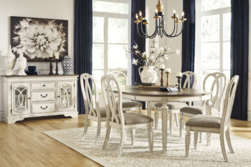 Realyn Chipped Oval Dining Table