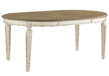 Alternative view of Realyn Chipped Oval Dining Table