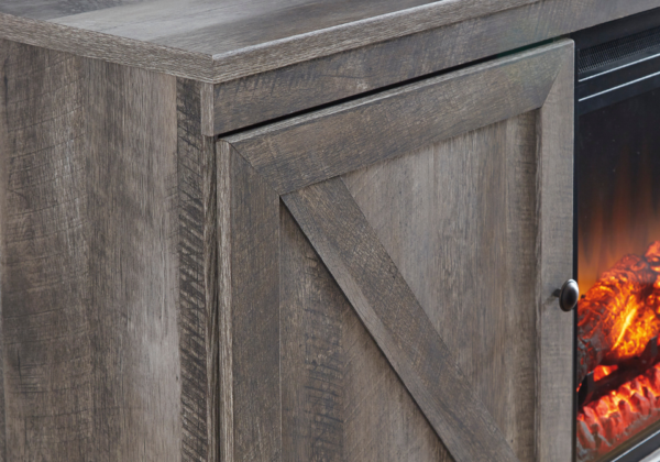 Wynnlow Gray TV Stand w/ Fireplace - Image 2