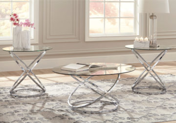 Hollynyx Chrome 3Pc. Occasional Set