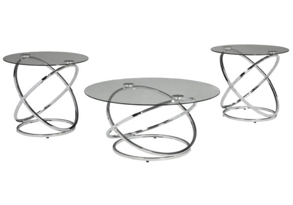 Hollynyx Chrome 3Pc. Occasional Set - Image 2