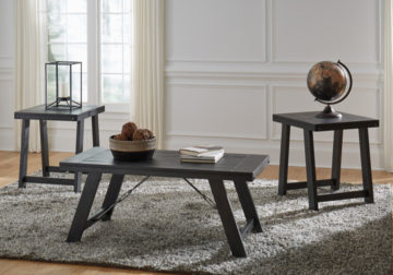 Noorbrook Black 3Pc. Occasional Set
