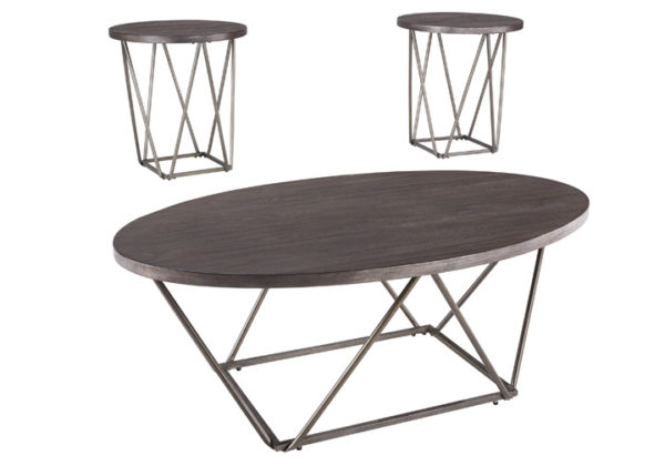 Neimhurst Dark Brown 3Pc. Occasional Set - Image 2