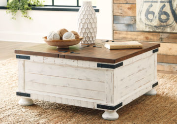 Wystfield Two-Tone Storage Cocktail Table