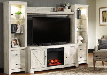 Bellaby 4-Piece Fireplace Entertainment Center