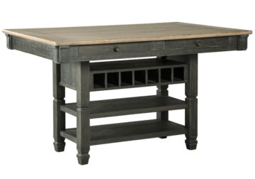 Alternative view of Tyler Creek Two-Tone Black 5 Pc. Counter Height Dining Set