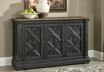 Tyler Creek Two-Tone Black Dining Room Server