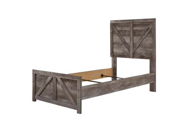 Wynnlow Gray Twin Crossbuck Panel Bed - Image 4