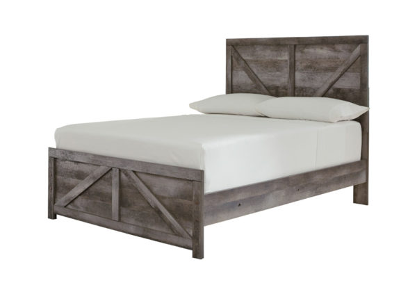 Wynnlow Gray Full Crossbuck Panel Bed - Image 2
