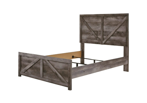 Wynnlow Gray Full Crossbuck Panel Bed - Image 4