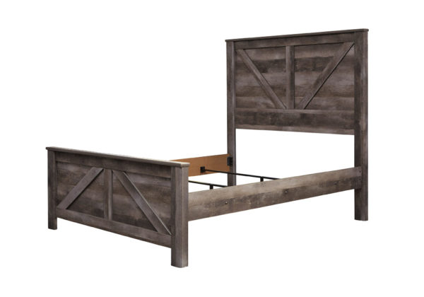 Wynnlow Gray Queen Crossbuck Panel Bed - Image 4