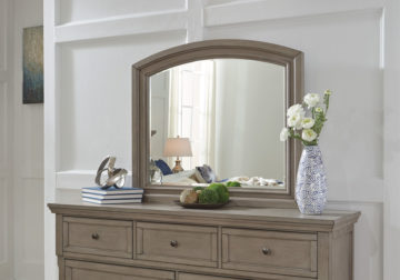 Lettner Light Gray Bedroom Mirror