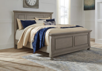 Alternative view of Lettner Light Gray Queen Panel Bed