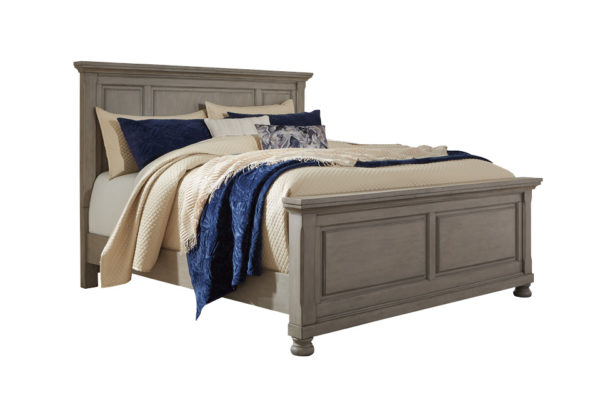 Lettner Light Gray Queen Panel Bed - Image 3