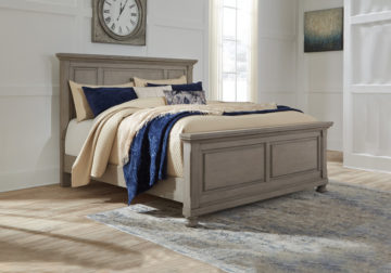 Alternative view of Lettner Light Gray Queen Panel Bedroom Set