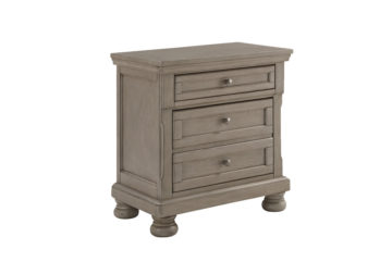 Alternative view of Lettner Light Gray Nightstand