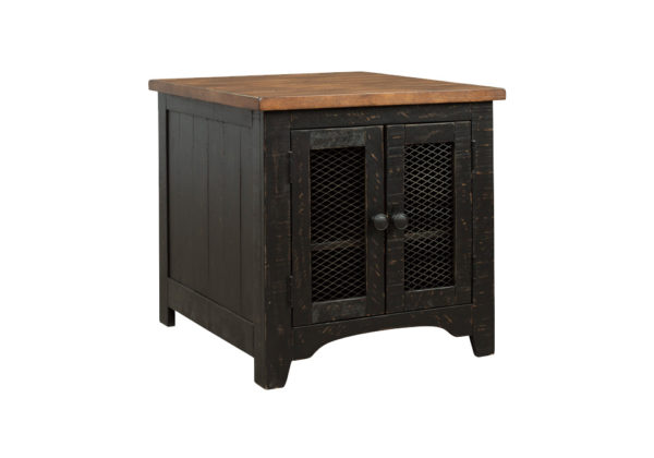 Valebeck Black/Brown Rectangular End Table - Image 2