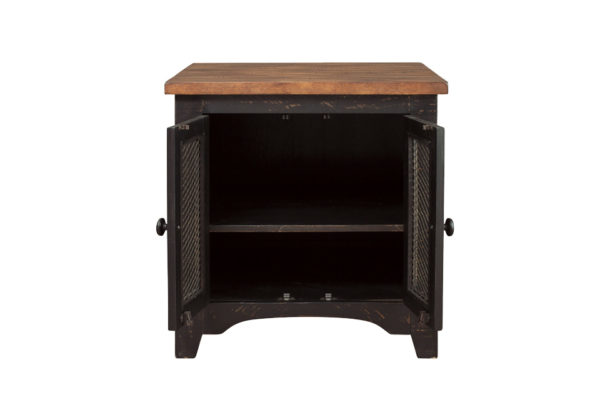 Valebeck Black/Brown Rectangular End Table - Image 4
