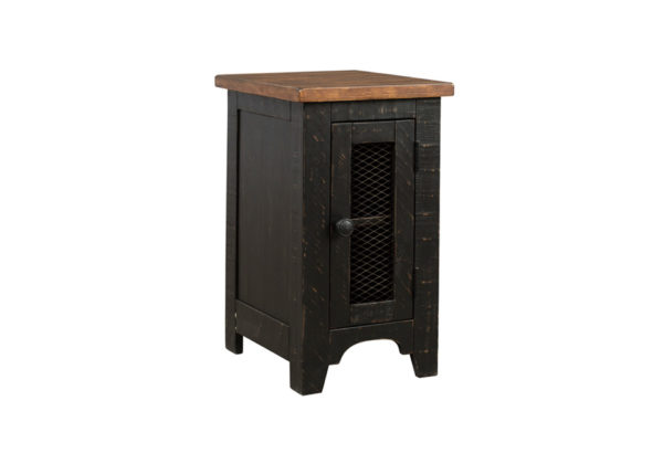 Valebeck Black/Brown Chair Side End Table - Image 2