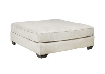 Alternative view of Rawcliffe Parchment Oversized Accent Ottoman