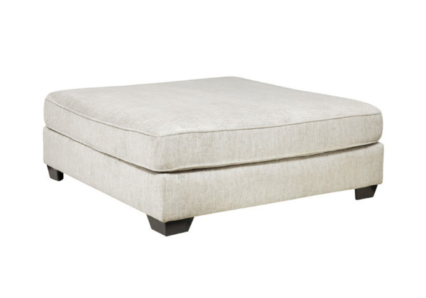 Rawcliffe Parchment Oversized Accent Ottoman - Image 2