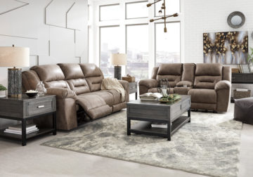 Stoneland Fossil Power Reclining Sofa Set