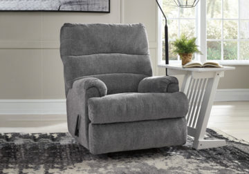 Man Fort Graphite Rocker Recliner