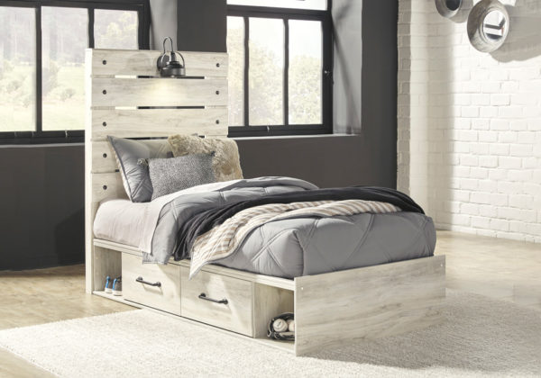 Cambeck Twin 4 Drawer Side Storage Bedroom Set - Image 2