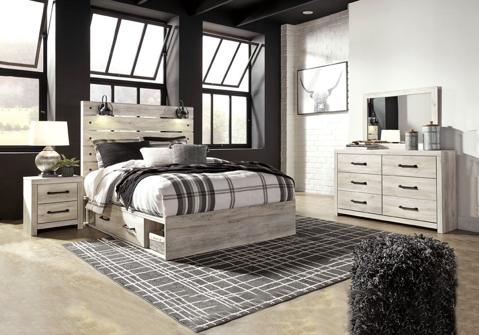 Cambeck Queen 4 Drawer Side Storage Bedroom Set