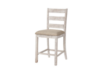 Alternative view of Skempton White Upholstered Barstool