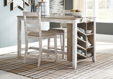 Skempton White Counter Table w/Storage