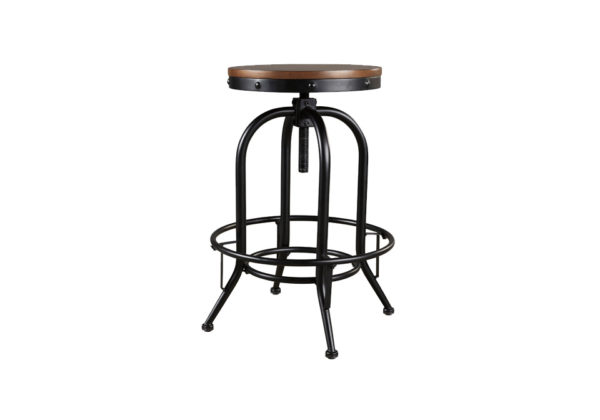 Valebeck Two-Tone Tall Swivel Barstool - Image 2