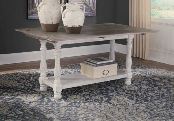 Havalance Two-Tone Flip Top Sofa Table - Image 2