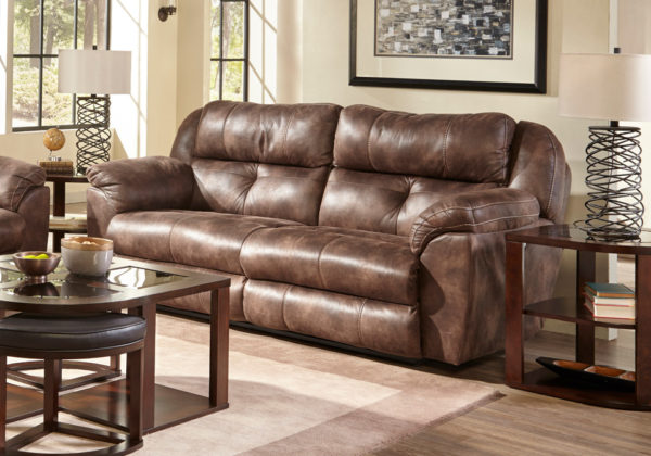 Ferrington Dusk Power Lay Flat Sofa w/ Power Headrest - Image 2