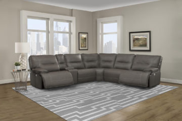 Alternative view of Augustine Gray 6-Piece Power Reclining Sectional