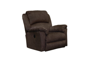 Malloy Chocolate Power Rocker Recliner