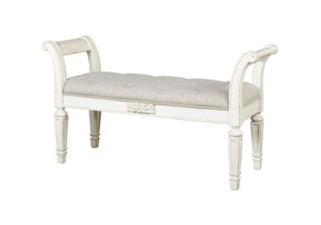 Alternative view of Realyn White Accent Bench